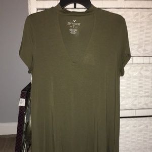 American Eagle Soft and Sexy Choker Tee